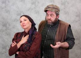 Rachel Michelberg and Doug Brook as Golde and Tevye